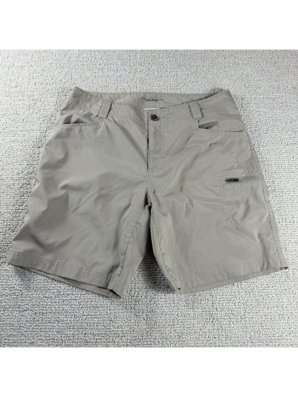 Columbia Omni-Shade Outdoor Hiking Cargo Shorts Beige Men’s Size 32 x 8